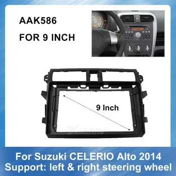 

Car Radio installation DVD GPS Plastic Fascia Panel frame for Suzuki Celerio Alto 2014 Panel Dashboard ABS plastic for Suzuki