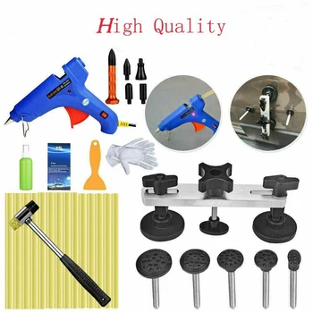 

Paintless Dent Puller Bridge Hammer Glue Gun Hail Removal Repair Tools Set