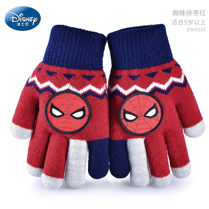 

Disney children's gloves fall and winter warmth elementary school students can touch screen wool gloves men