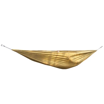 

Double Parachute Silk Camping Hammock for Two (Brown)