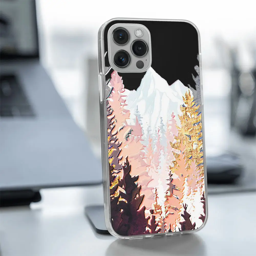 3D чехол для телефона с рельефным прозрачный Iphone 11 12 Pro 5s 6 6s 7 8 plus X Xs Max XR SE 2020 |