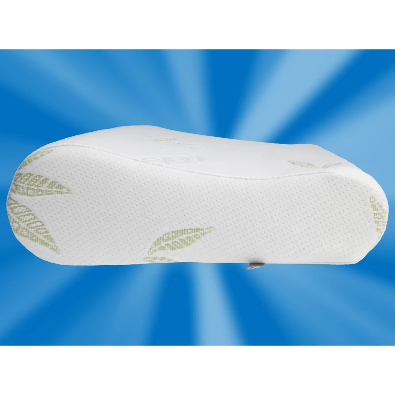 Анатомическая подушка OrtoSleep Aloe Vera L, 58х37 см, валики 10/12 см