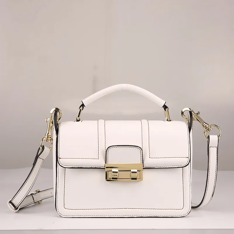 

Micro WOMEN'S Leather Bags 2019 New Style Crossbody Bag Simple Versatile Casual Fashion Small Square Bag