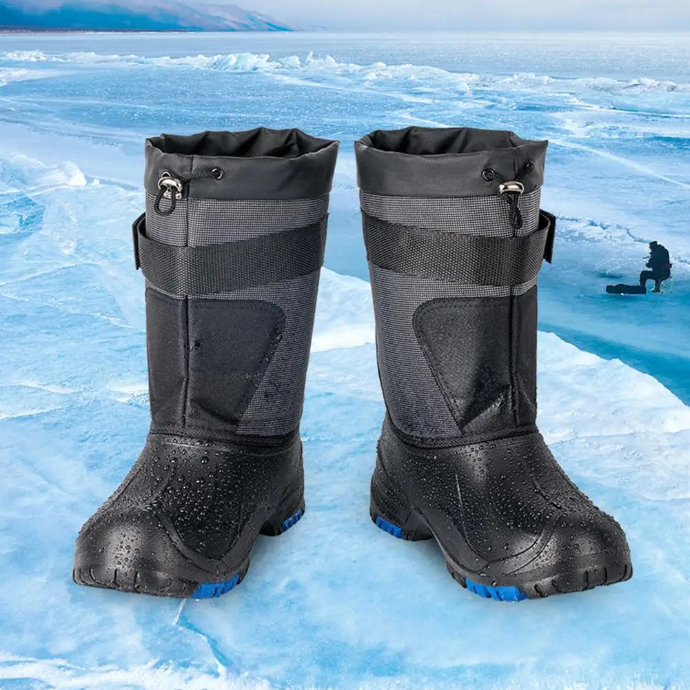 

Men Snow Monsters Insulated All Weather Boots Winter Waterproof Slip Resistant Boots For Fishing Outdoor Activities