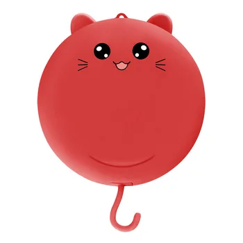 

Led Lamp Desktop Makeup Mirror With Fan 3 In 1 Cosmetic Beauty Breeze Mirrors Portable Mini Pocket Small Fan For Girls Red