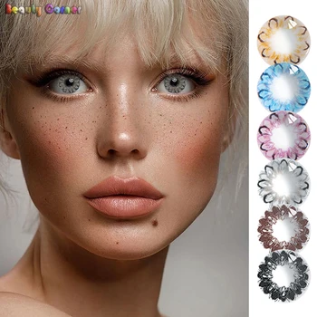 

Beauty Coner- 2pcs/pair Soft Color Contact Lens with Power Degree Big Donuts Eye Cosmetic Colored Contact Lenses