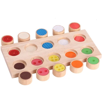 

Montessori Teaching Aids Touchpad Board Early Education Educational Toys For Children Sensory Wooden Toys Montessori Materials