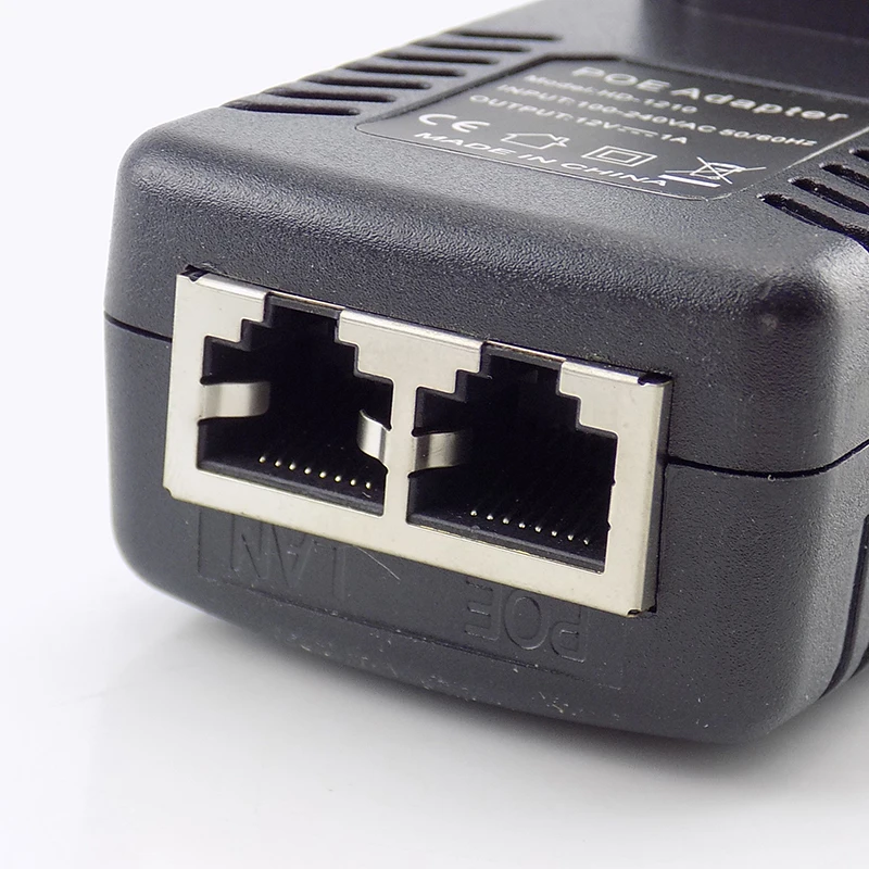 12 В 1A POE инжектор настенный штекер POE переключатель питания адаптер беспроводной адаптер Ethernet для ip-камеры CCTV США/ЕС штекер