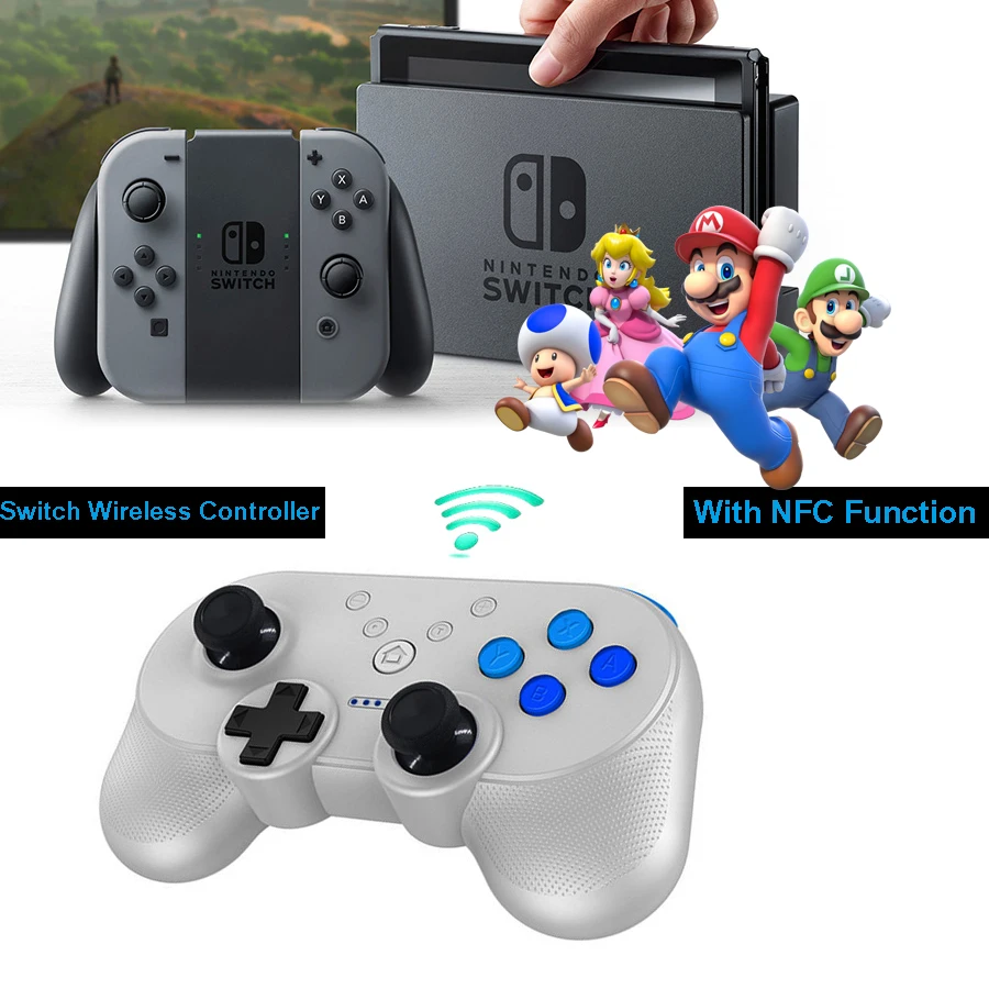 Беспроводной мини-контроллер совместим с переключателем NAND, поддержка функции NFC, Bluetooth Pro контроллер игровой геймпад для nintendo