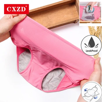 

CXZD Leak Proof Menstrual Panties Cotton Panties Women Sexy Physiological Underwear Girls Period Waterproof Briefs Dropshipping