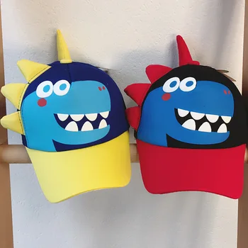 

Summer Baby Cotton Hat Boys Girls Cartoon Dinosaur Baseball Cap Outdoor Adjustable Sun Hats Children Snapback Hat Bonnet Enfant