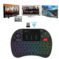 Rii X8 Backlit Mini Wireless Keyboard English Russian Portuguese 2.4G Air Mouse Remote Touchpad for Android TV Box PC - Image 6