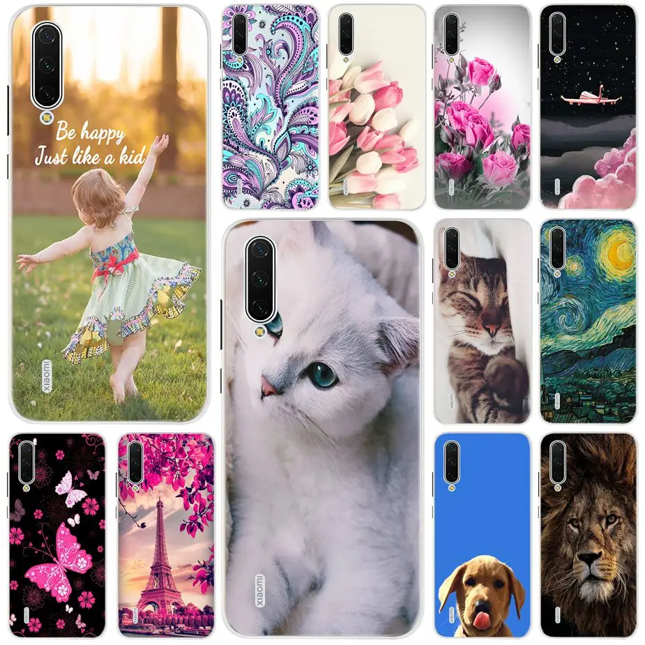 Moda Dipinto Di Caso Per Xiao Mi Mi A3 Lite Copertura Mi A3 Molle Del Silicone Tpu Cassa Del Telefono Per Xiao Mi Mi A3/Xiao Mi Mi A3 Lite Alloggiamen
