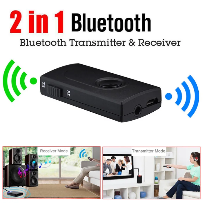 2 в 1 Bluetooth передатчик/приемник беспроводной 3,5 мм адаптер низкая задержка hb99