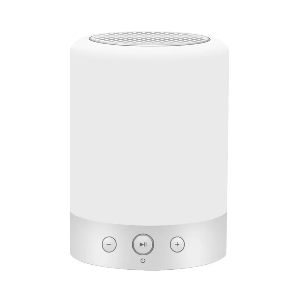 Portable Wireless Stereo Speaker With Touch Control Multicolor LED Smart Speaker With FM Radio Support TF Card