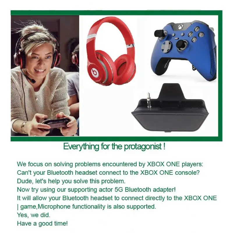 Адаптер для беспроводной Bluetooth гарнитуры 3 5 мм конвертер наушников XBox
