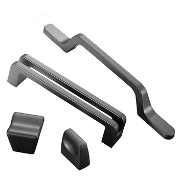 

5pcs Simple Bronze Furniture Handles Modern Door Handles Drawer Pulls Knob Kitchen Cabinet Knobs and Handles Hardware Fittings