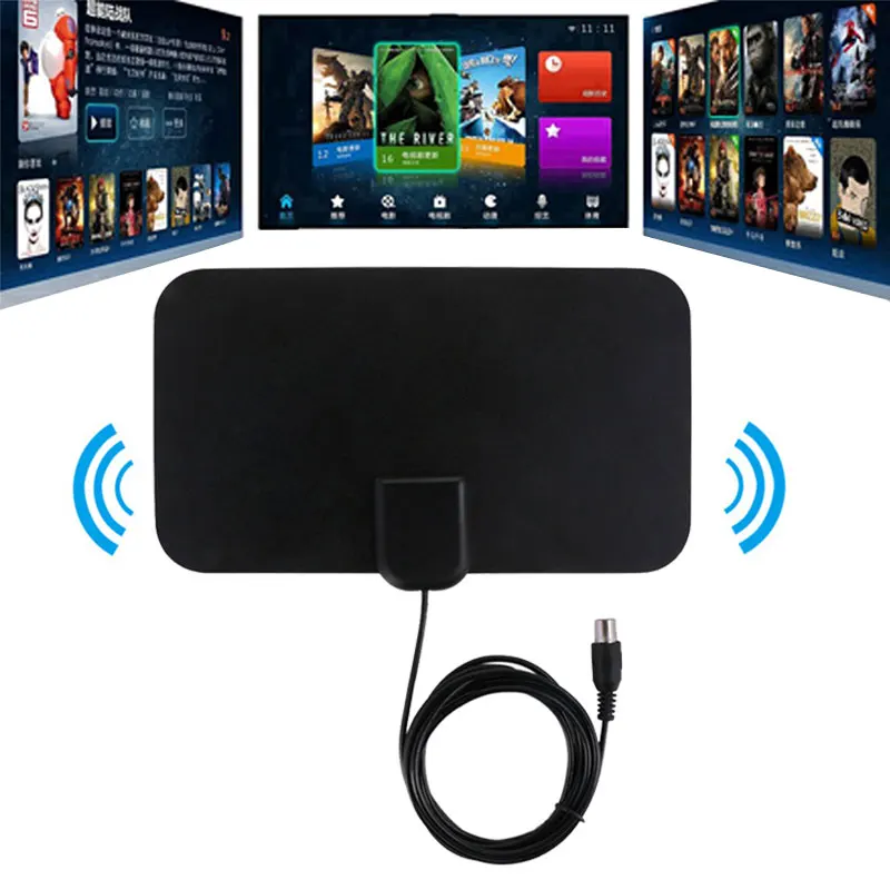 

HDTV001 50 Miles Range HDTV Antenna for Indoor Amplified Digital TV Antennas Signal Booster Satellite signal receiver Aerial
