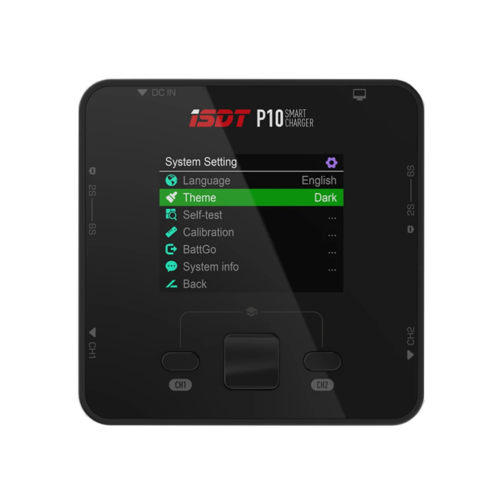 ISDT P10 250WX2 10AX2 DC Dual Channel Smart Charger for 1-6S Lipo Li-ion Life NiCd NiMH LiHV PB Battery thumbnail 5