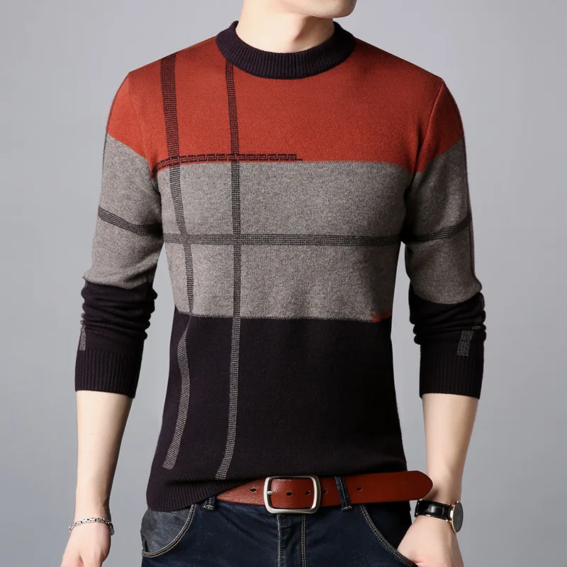 

Long Sleeve Striped Men'S Sweaters Winter Clothes 2020 Pull knitted Japan Style Casual Standard Designer Pullovers Knit