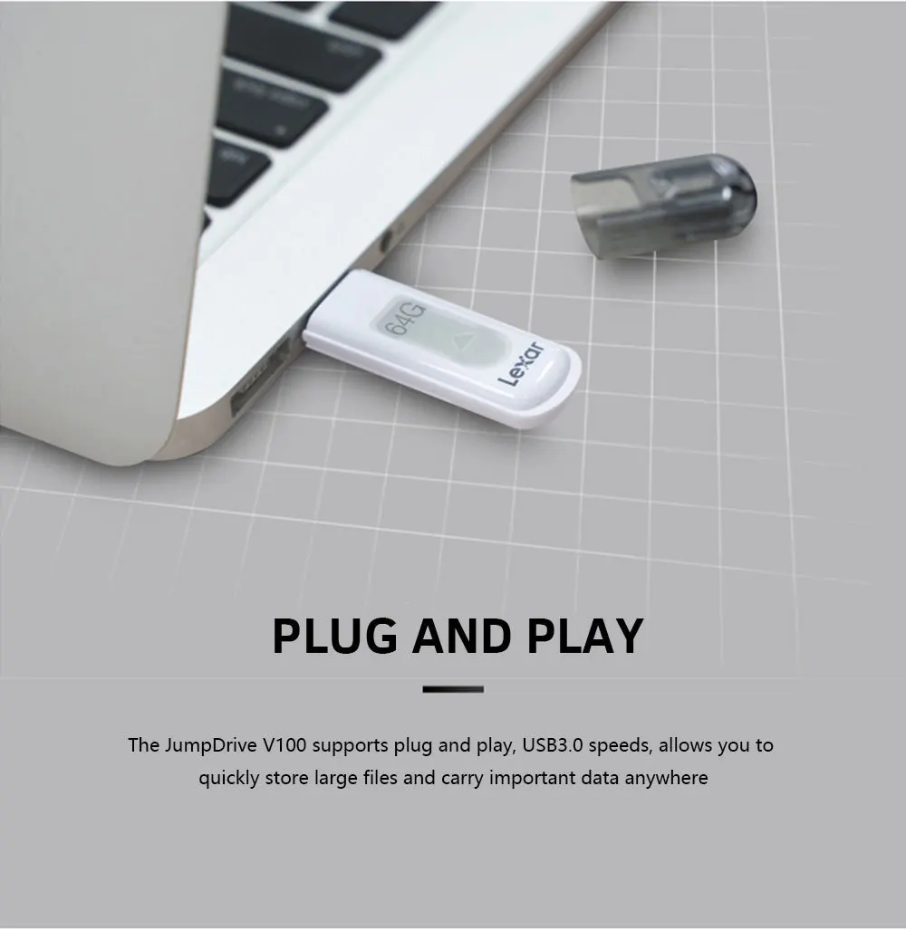 Lexar USB флэш-накопитель 32 Гб 64 Гб 128 ГБ флеш-накопитель usb 3,0 U диск ручка привод chiavetta USB карта памяти V100