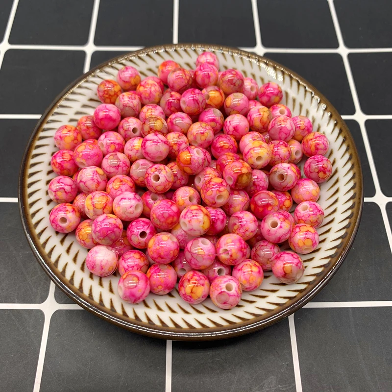 8mm-10mm Round Shape Beads Jewelry Making Acrylic Beads Multicolor Loose Bead Jewelry DIY Accessory acrylic beads loose beads beads for jewelry making