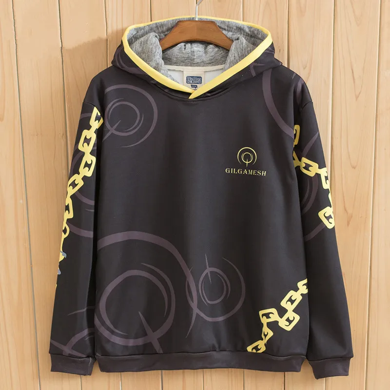 

Fate/Zero Gilgamesh Cosplay Sweatshirt Anime Printed Pullover Fleece Hoodie Coat