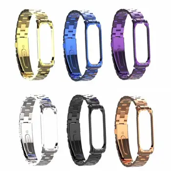 

Smart Wrist Band Bracelet Strap for Xiaomi Mi Band 3 4 MiBand 4 3 Strap Metal Bracelet Stainless Steel Wrist Strap