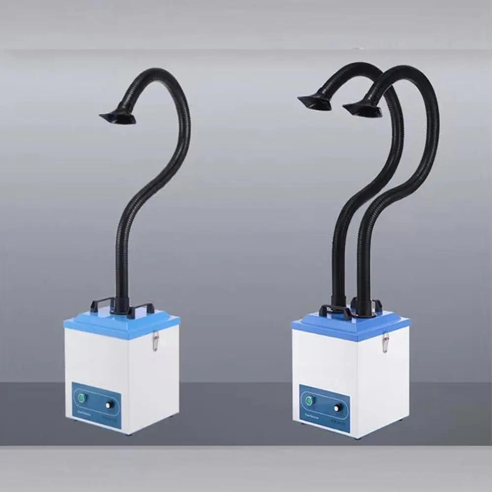  Knob Adjustment Single Channel Double Channel Soldering Dust Purifier Smoke Cleaner Absorber Chemic