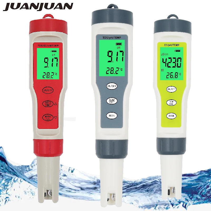 Портативный цифровой рН-метр TDS EC Тестер температуры фильтр измерительный бассейн аквариумная вода Высокое качество тестер чистоты скидка 20