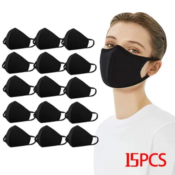 

15PCS Cubrebocas Cloth Mouth Caps Washable Face Mask Breathable Face Shield Reuseable Mouth Face Mask mondmasker
