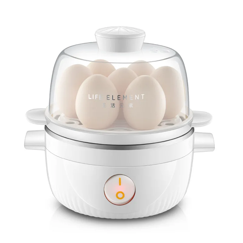 Multifunction Egg Cooker Mini Breakfast Egg Machine Automatic Power Off Anti-dry Egg Boiler Cooker Steamer For Home Kitchen - Цвет: white