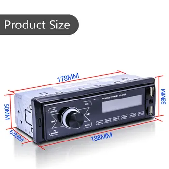 

Bluetooth Car Radio MP3 Player Car Audio Stereo Bluetooth Stereo Radio 12V FM AUX Handsfree Calling Romote Autoradio For Car