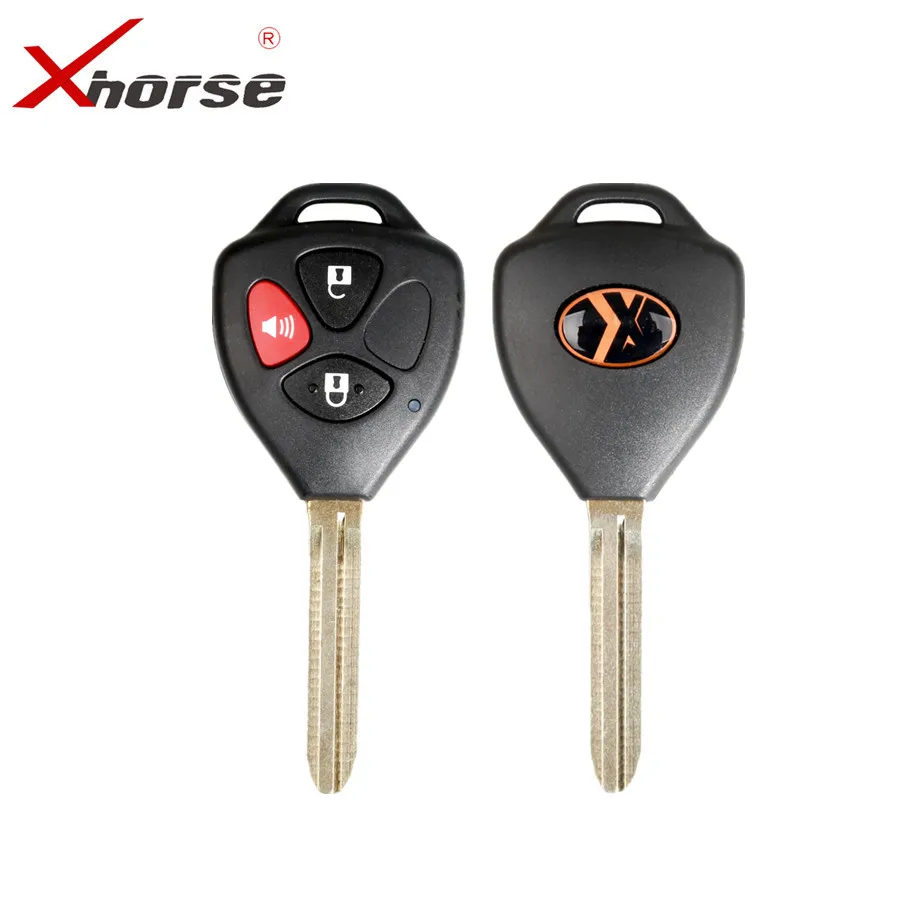 XHORSE XKTO04EN провод универсальный дистанционный ключ для Toyota Стиль 3 кнопки VVDI VVDI2