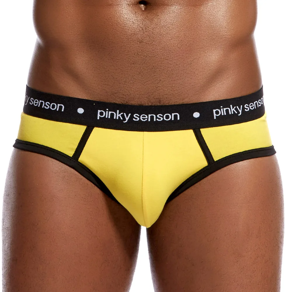 PinkySenson Мужское нижнее белье Брендовые мужские Трусы Дышащие хлопковые удобные
