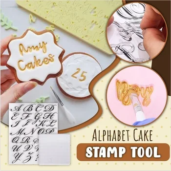 

Alphabet Cake Stamp Tool Cookie Cutter Stamp Press Decorating Fondant Sugarcraft Cutter Tools Cake DIY Tools