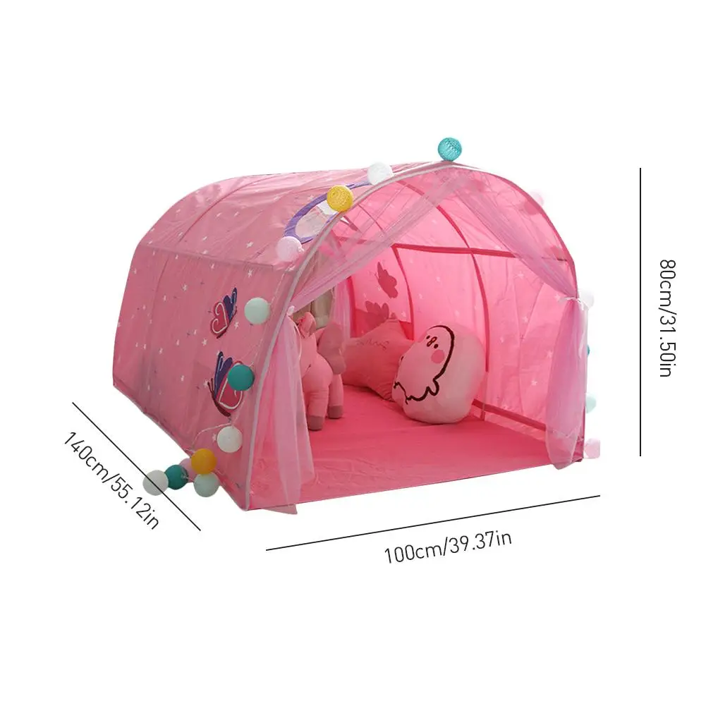 Детская кровать Игровая палатка Детская домашняя дышащая палатка мальчик девочка безопасный дом с тоннелем открытый кемпинг Детская Пляжная палатка