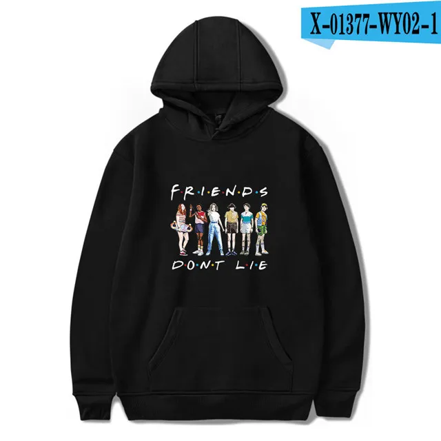 navy blue Толстовки с принтом «Friends Dont Lie», унисекс, горячая новинка, модные женские толстовки с капюшоном, уличная куртка, одежда в стиле хип-хоп - Цвет: navy blue