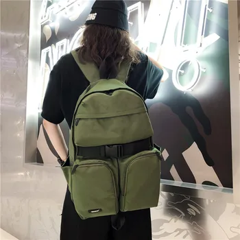 

Female Backpack Purse Rucksack Brown Minimalist Small Black Large-Capacity Waterproof