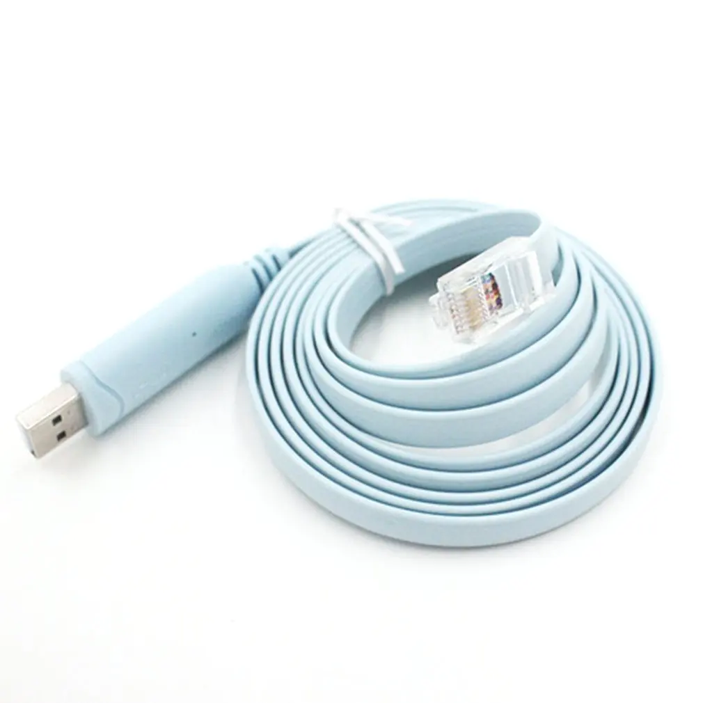 USB/type-C к RJ45 кабель USB к последовательной/Rs232 консоли удлиняющий кабель для Cisco Route USB2.0 интерфейс к RJ45 Хрустальная головка - Цвет: USB