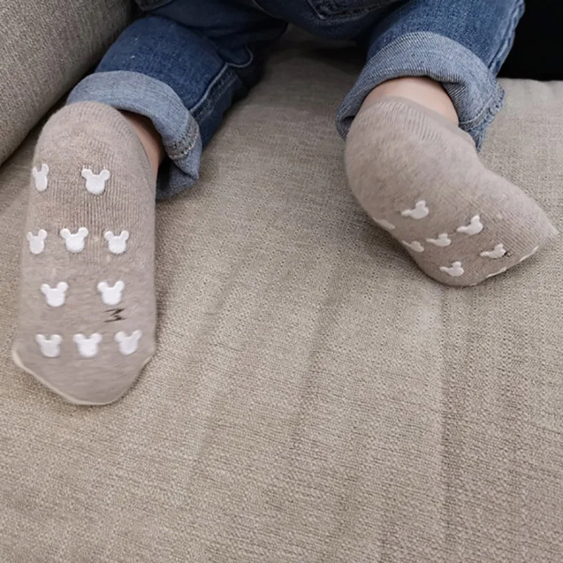 1 пара, милые носки для новорожденных с героями мультфильмов нескользящие носки для малышей с изображением животных хлопковые носки-тапочки для маленьких мальчиков и девочек зима-весна