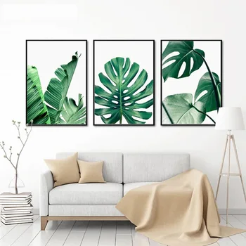 

Green Banana Palm Leaf diamond embroidery mosaic 5d diy diamond painting,full square/round diamond art Wall Art plant Picture