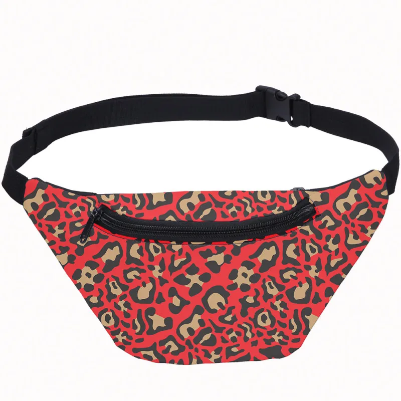 red designer fanny pack