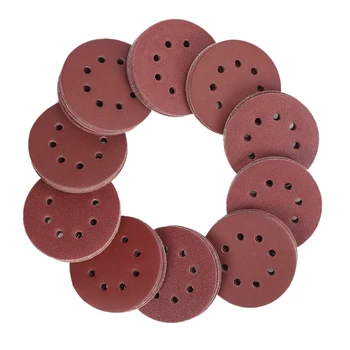 

150Pcs Sandpaper Set,5-Inch 8-Hole Sanding Discs 60,80,100,120,150,180,240,320,400,600 Grits for Ran Orbital Sander