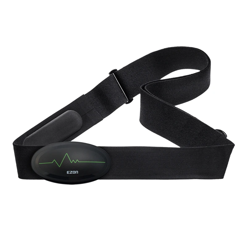 Монитор Сердечного Ритма Датчик Нагрудный Ремень Смарт Bluetooth V4.0 фитнес беспроводное спортивное оборудование для мобильного телефона - Цвет: Черный