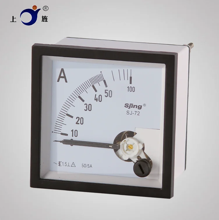 1PCS SJ-72 AC 500/5A 750/5A 800/5A 1000/5A 2000/5A 100/5A 300/5A Analog Panel Meter Ammeter Amperemeter