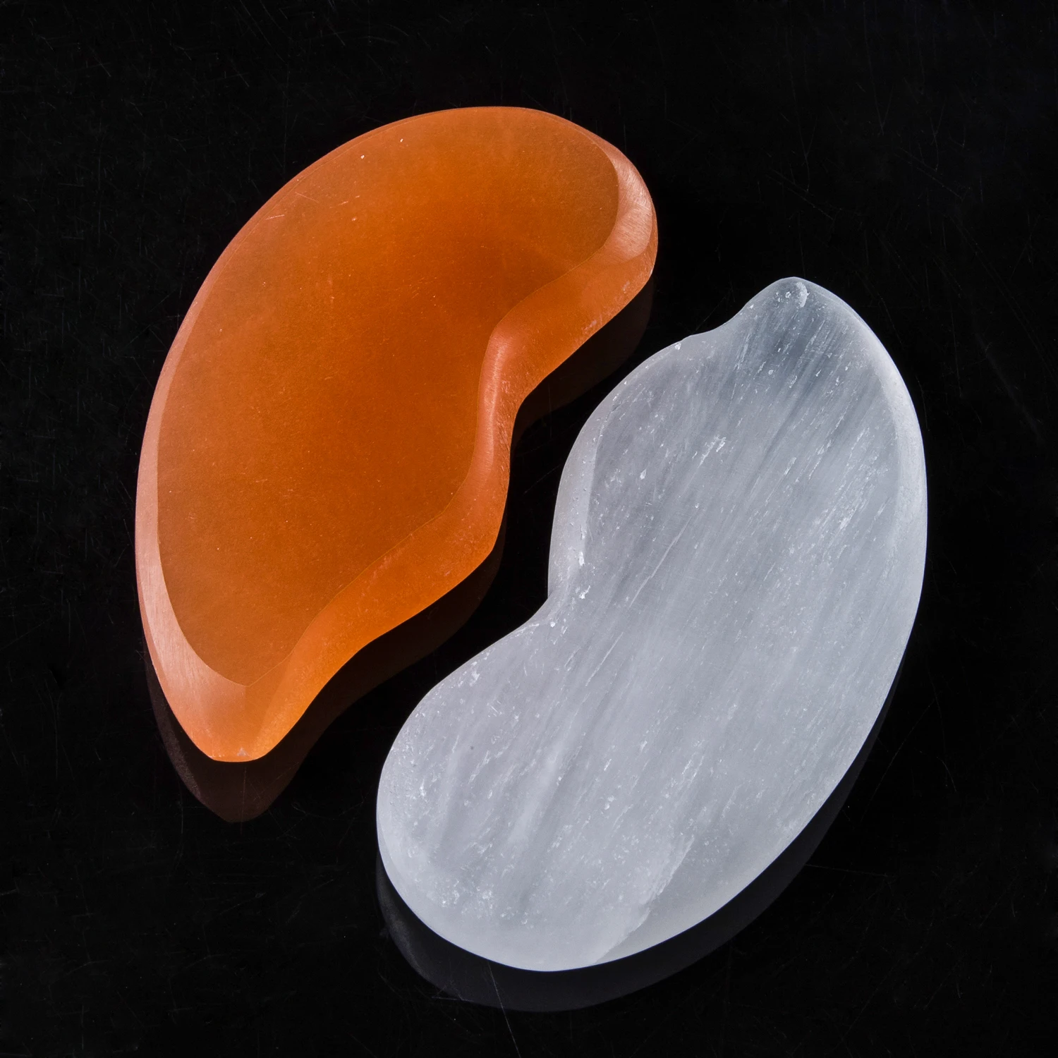 1 шт. Gua Sha розовый кварц Массажная доска селенит камень китайская медицина