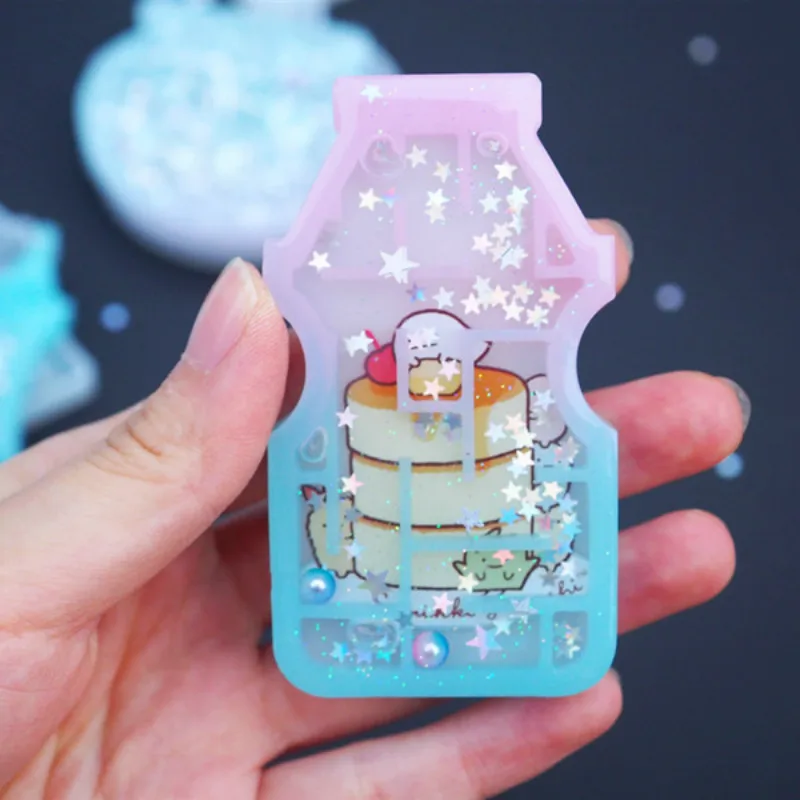 Магический шейкер-лабиринт, Очаровательная силиконовая форма Kawaii Decoden, форма для ювелирных изделий из эпоксидной смолы, художественные инструменты для изготовления ювелирных изделий, формы для эпоксидной смолы