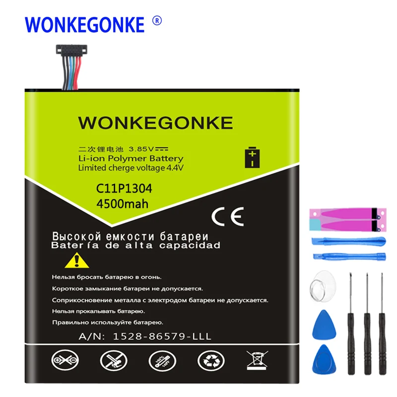 Аккумулятор WONKEGONKE C11P1304 для Asus MEMO PAD HD 7 ME173X HD7 ME173 K00B|Аккумуляторы мобильных