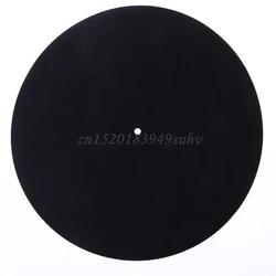 Premium Felt Turntable Platter Slip Mat - 3mm Thick Audiophile Grade (Black color)